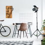 Wallity Nazo Accesorio Decorativo de Pared Negro y Nogal